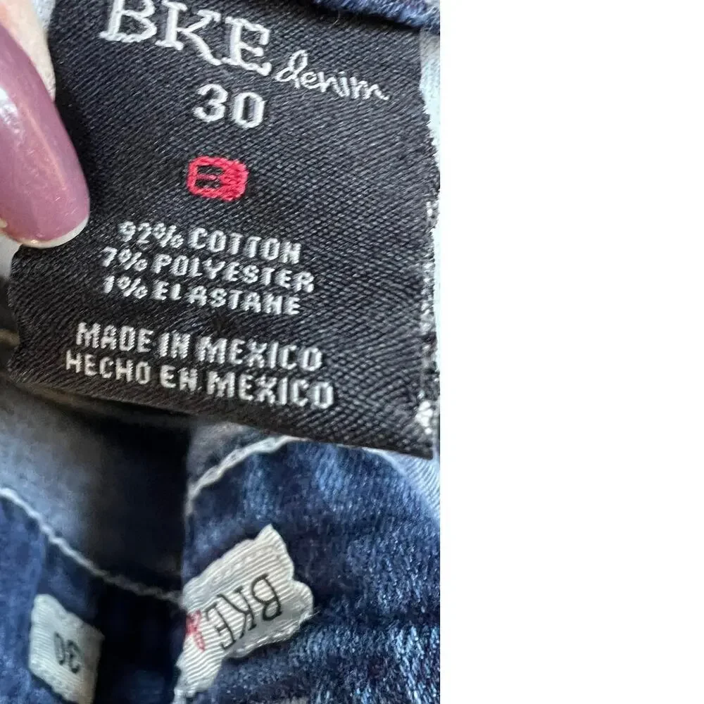 BKE Buckle Payton thick stitching denim jeans, women's size 30 - Picture 2 of 7